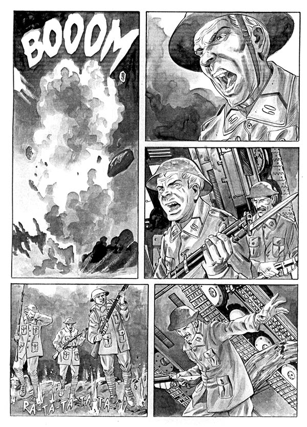 Tavola tratta dal numero 21<br>disegni di Sergio Gerasi<br><i>(c) 2014 Sergio Bonelli Editore</i>
