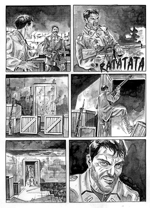 Tavola tratta dal numero 21 Tavola tratta dal numero 21<br>disegni di Sergio Gerasi<br><i>(c) 2014 Sergio Bonelli Editore</i>