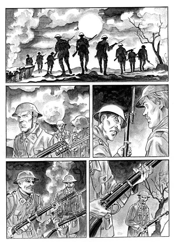 Tavola tratta dal numero 21 Tavola tratta dal numero 21<br>disegni di Sergio Gerasi<br><i>(c) 2014 Sergio Bonelli Editore</i>