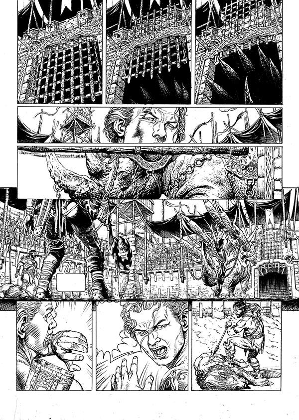 Tavola tratta da Tenebre volume 1 - china<br>disegni di Giuseppe Ricciardi<br><i>(c) 2014 Mondadori Comics</i>