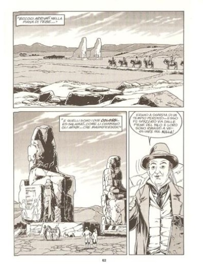 I Sapienti francesi alla scoperta delle meraviglie egiziane I Sapienti francesi alla scoperta delle meraviglie egiziane<br>Lilith n.11, pag.62<br><i>(c) 2013 Sergio Bonelli editore</i>