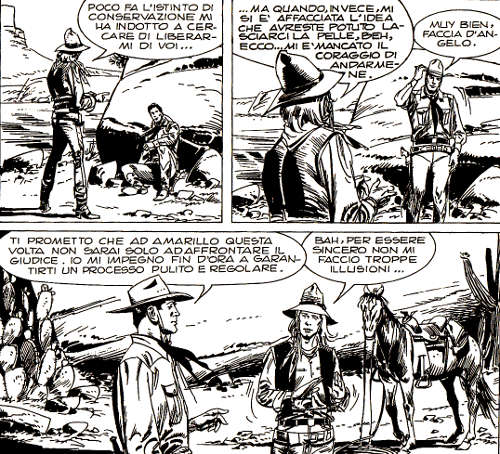 Quel che è giusto è giusto<br>Tex 184, pag.85 - Disegni di Fernando Fusco<br><i>(c) 1976 Sergio Bonelli Editore</i>