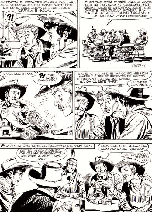 Altri pards, altro stile, altro tutto<br>Tex 147, pag.44 - Disegni di Giovanni Ticci<br><i>(c) 1973 Sergio Bonelli Editore</i>