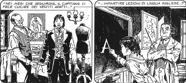 Il racconto di Jemmy Button<br>disegni di Giuseppe Prisco, Zagor n.585, pag.18<br><i>(c) 2014 Sergio Bonelli Editore</i>