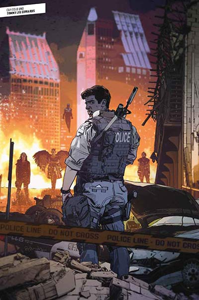 Suicide Risk #1 - Cover<br>disegni di Tommy Lee Edwards<br><i>(c) 2014 Bao Publishing</i>