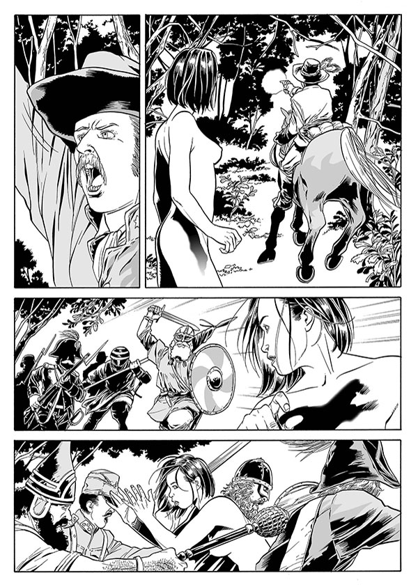 Lilith 12 - Caccia selvaggia Lilith 12 - Caccia selvaggia<br>disegni di Luca Enoch<br><i>(c) 2014 Sergio Bonelli Editore</i>