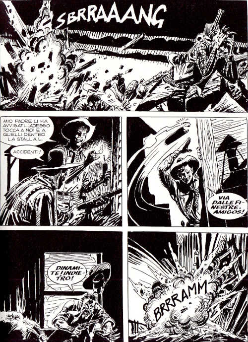 Grandi pulizie, marca Willer & Co. Grandi pulizie, marca Willer & Co.<br>Tex 644, pag.11 - Tavola di José Ortiz<br><i>(c) 2014 Sergio Bonelli Editore</i>