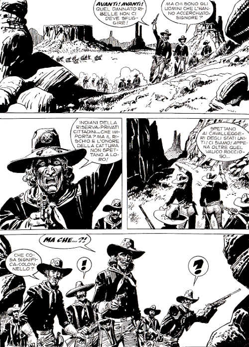 La gloriosa carica del colonnello Atwood La gloriosa carica del colonnello Atwood<br>Tex 644, pag.108 - Tavola di José Ortiz<br><i>(c) 2014 Sergio Bonelli Editore</i>