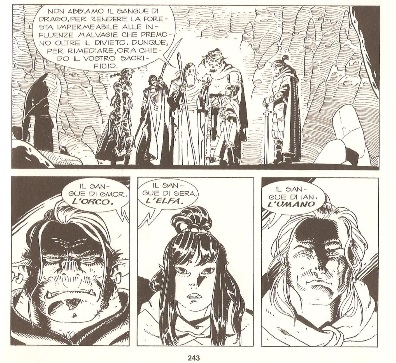 Unione di razze Unione di razze<br>Vignette di G.Matteoni, Romanzi a Fumetti n.1, pag.243<br><i>(c) 2007 Sergio Bonelli editore</i>