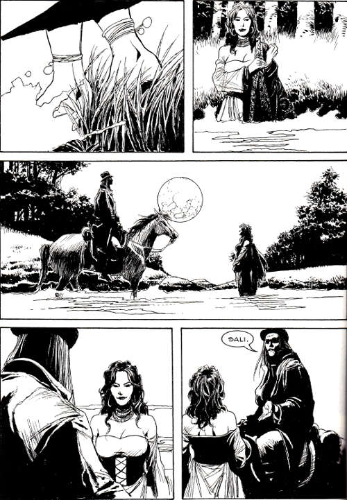 Lady in the water<br>Tex Gigante 29, pag.106 - Tavola di Corrado Roi<br><i>(c) 2014 Sergio Bonelli Editore</i>