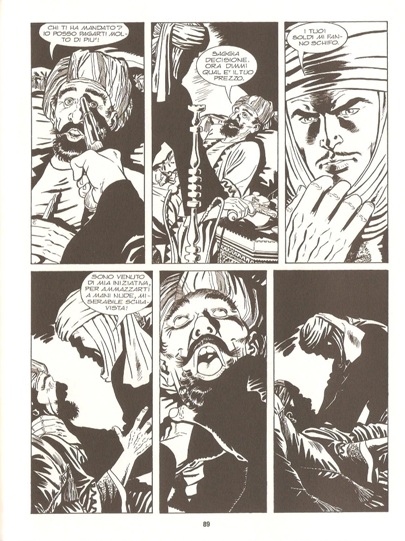 Adam ammazza Mussa Ben Khaled Adam ammazza Mussa Ben Khaled<br>Adam Wild n.1, pag.89<br><i>(c) 2014 Sergio Bonelli editore</i>
