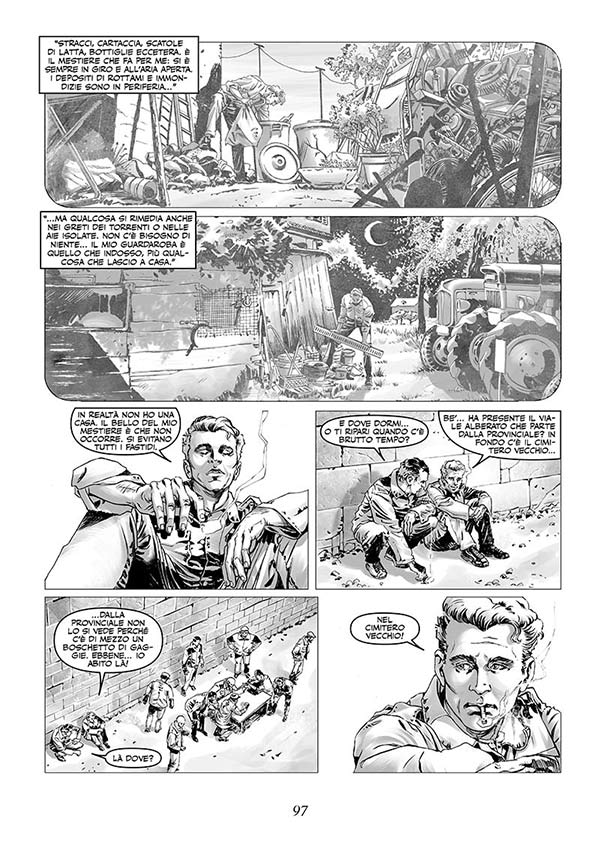Don Camillo Volume 8 - tavola 97<br>disegni di Riccardo Nunziati, grigi di Carlo Sandri e Riccardo Nunziati<br><i>(c) 2014 ReNoir</i>