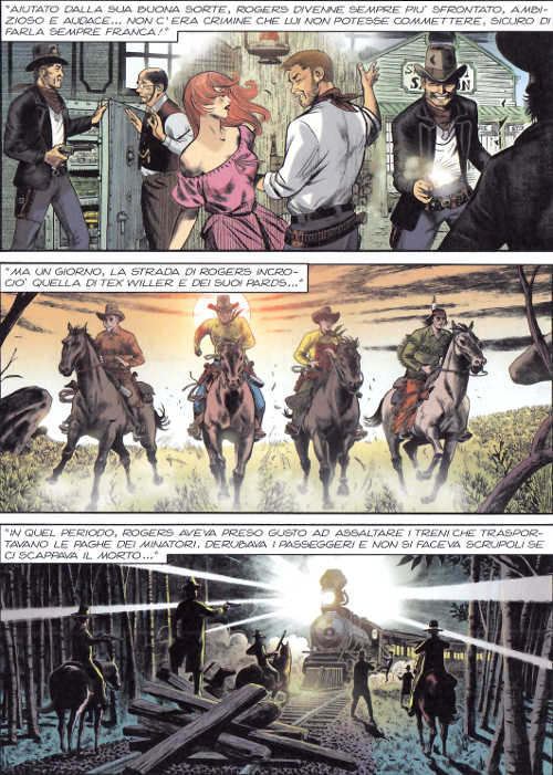 La fortuna s'inchina alla giustizia La fortuna s'inchina alla giustizia<br>Color Tex 6, pag.105 - Tavola di Andrea Accardi<br><i>(c) 2014 Sergio Bonelli Editore</i>