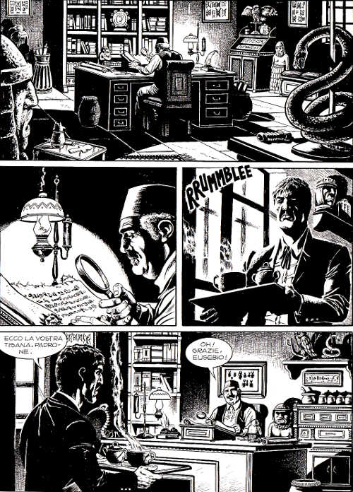 La calma e la tempesta La calma e la tempesta<br>Tex 649, pag.11 - Tavola di Alessandro Piccinelli<br><i>(c) 2014 Sergio Bonelli Editore</i>