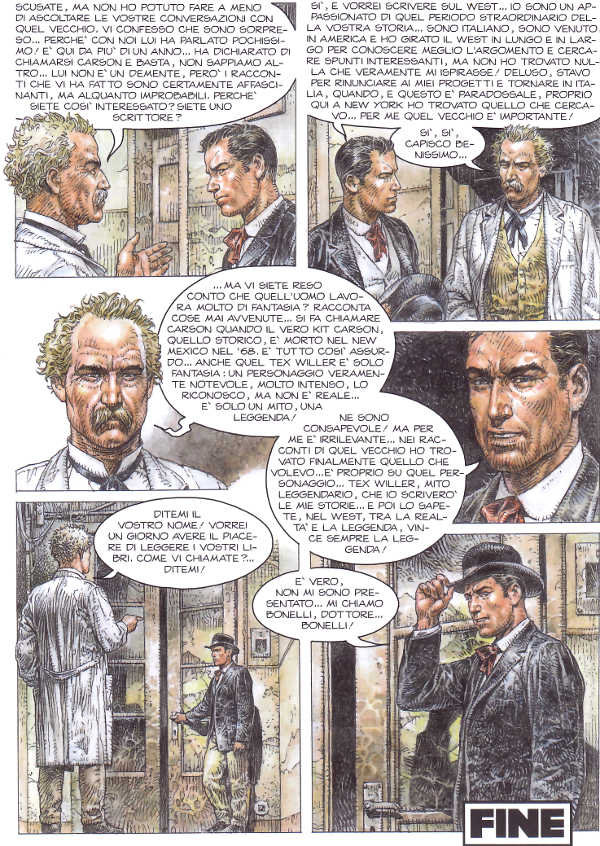 E' qui che tutto ha avuto inizio? O forse no?<br>Tex d'Autore 1, pag.50 - Tavola di Paolo Eleuteri Serpieri<br><i>(c) 2015 Sergio Bonelli Editore</i>