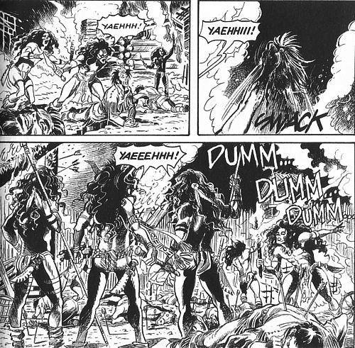 La caduta di Fort Adam<br>disegni di Massimo Pesce, Zagor n.599, pag.59<br><i>(c) 2015 Sergio Bonelli Editore</i>