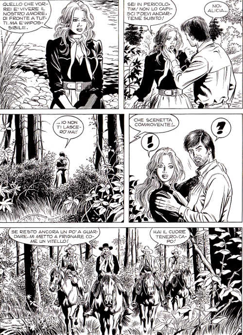 La tresca disvelata<br>Tex 656, pag.112 - Tavola di Rossano Rossi<br><i>(c) 2015 Sergio Bonelli Editore</i>