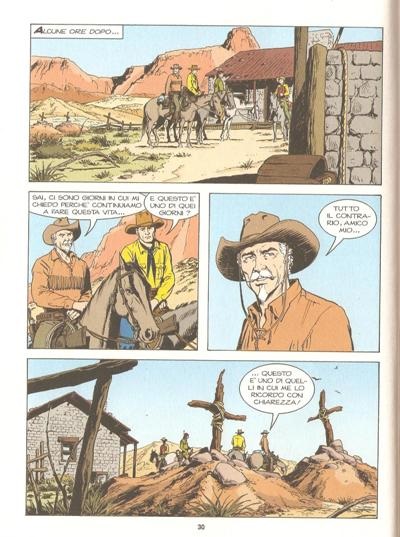 La parola a Kit Carson<br>Tavola di Pasquale Del Vecchio, pag.30<br><i>(c) 2015 Sergio Bonelli editore</i>