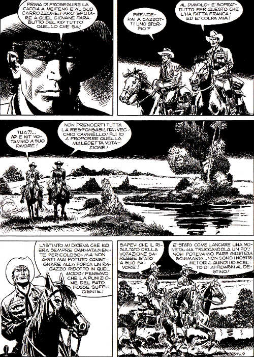 Coda di paglia?<br>Tex 659, pag.109 - Tavola di Alfonso Font<br><i>(c) 2015 Sergio Bonelli Editore</i>