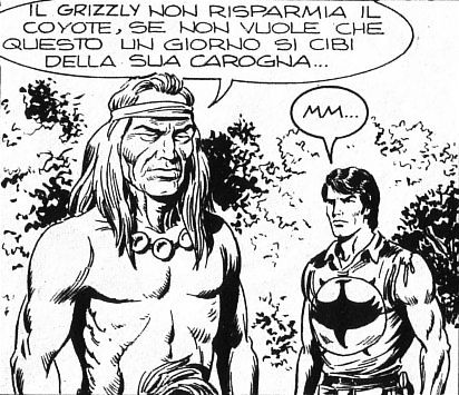 Diversità di vedute<br>disegni di Michele Pepe, Zagor n.297, pag.92<br><i>(c) 1990 Sergio Bonelli Editore</i>