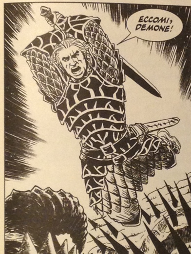 Ian all'attacco<br>Vignetta di Giancarlo Olivares, pag.79<br><i>(c) 2016 Sergio Bonelli editore</i>