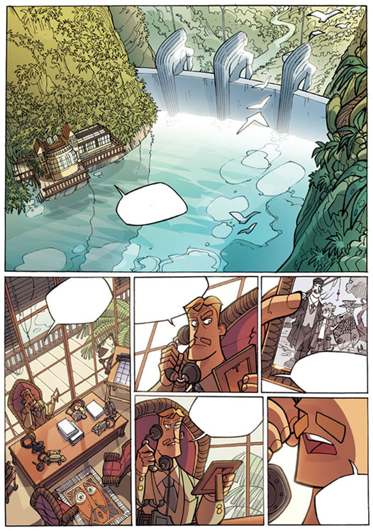Wondercity 2 - tavola 1 Wondercity 2 - tavola 1<br>disegni di Stefano Turconi - colori di Romina Denti & Emanuele Tenderini<br><i>(c) 2005 Free Books</i>