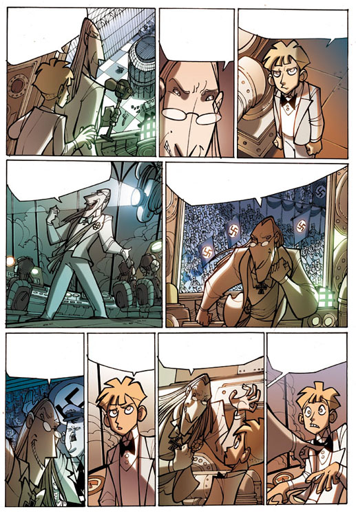 Wondercity 2 - tavola 35 Wondercity 2 - tavola 35<br>disegni di Stefano Turconi - colori di Romina Denti & Emanuele Tenderini<br><i>(c) � Free Books</i>