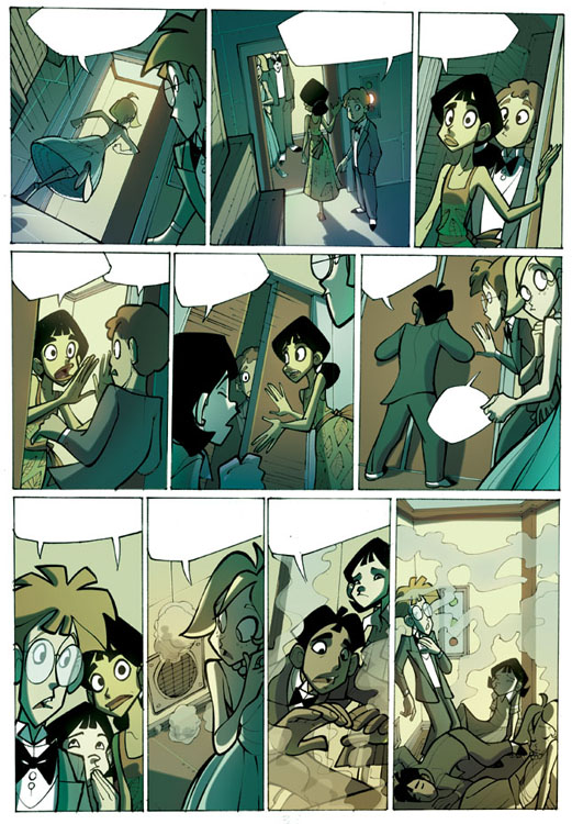 Wondercity 2 - tavola 38 Wondercity 2 - tavola 38<br>disegni di Stefano Turconi - colori di Romina Denti & Emanuele Tenderini<br><i>(c) 2005 Free Books</i>
