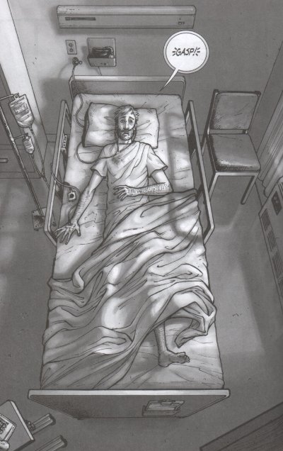 Rick si risveglia<br>Pag. 8<br><i>(c) 2005 Robert Kirkman (c) 2005 gruppo Saldatori Snc</i>