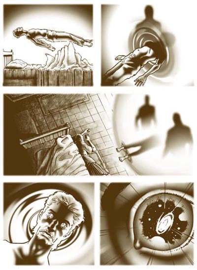 Entangled<br>disegni di Michele Cropera - colori di Matteo Mosca<br><i>(c) Ade Capone, Michele Cropera, Matteo Mosca & Narwain</i>