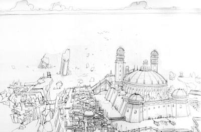 La citt�<br>disegni di Mario Alberti<br><i>(c) 2006 Les Humano�des Associ�s</i>
