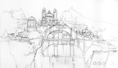 La citt�<br>disegni di Mario Alberti<br><i>(c) 2006 Les Humano�des Associ�s</i>