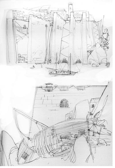 The Piers - I Pilastri<br>disegni di Mario Alberti<br><i>(c) 2006 Les Humano�des Associ�s</i>