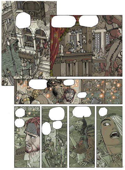 Tavola 5<br>disegni e colori di Mario Alberti<br><i>(c) 2006 Les Humano�des Associ�s</i>