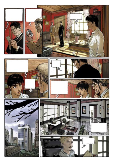Tavola 10<br>disegni di Andrea Mutti - Colori di Luca Malisan<br><i>(c) 2006 Richard Malka , Andrea Mutti / Editions Vents d'Ouest</i>