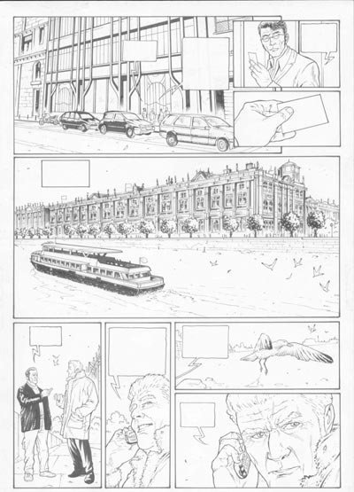 Tavola 15<br>disegni di Andrea Mutti<br><i>(c) 2006 Richard Malka , Andrea Mutti / Editions Vents d'Ouest</i>