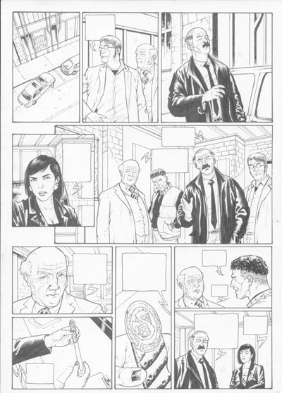 Tavola 16<br>disegni di Andrea Mutti<br><i>(c) 2006 Richard Malka , Andrea Mutti / Editions Vents d'Ouest</i>