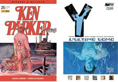 Ken Parker e L'ultimo uomo<br>le cover dei due volumi<br><i>(c) aventi diritto</i>