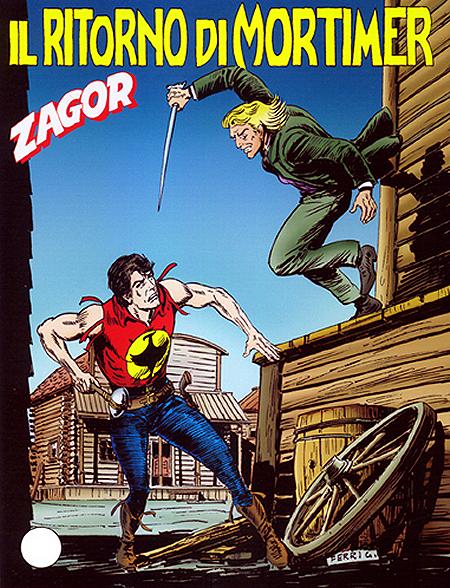 "Ritorno" è la parola più utilizzata senza varianti "Ritorno" è la parola più utilizzata senza varianti<br>Zagor 460, copertina di Gallieno Ferri<br><i>(c) 2003 Sergio Bonelli Editore</i>